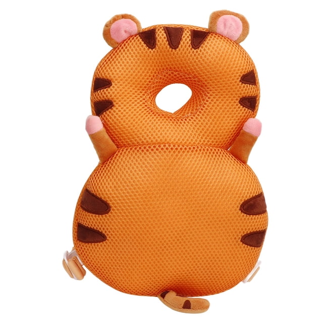 Mochila protectora para la cabeza de bebé con forma de animal, relleno de algodón PP, almohada de seguridad para caminar para niños pequeños, tigre