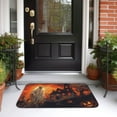 thumbnail image 4 of Halloween Absorbent Area Rug, Halloween Flame Castle Ghost Halloween Decorations Rugs for Living Room Door Mat Non Slip Indoor Carpet Halloween Decor Floor Mats 60x40in, 4 of 5