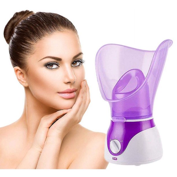 Vaporizador facial, Spa profesional para el hogar, vaporizador Facial para Sauna, limpieza de poros, humidificador humectante de niebla cálida sin bpa, enchufe europeo