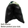 thumbnail image 4 of Golf Club Head Cover | Leather Golf Club Putte Headcover , Waterproof Golf Club Head Cover Set Driver Headcovers for Golf Clubs Men Women Green Leaves, 4 of 5