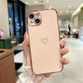 thumbnail image 2 of Compatible with iPhone 13 Mini Case, Cut Cartoon Soft Silicone Love Heart Pattern Slim Protective Shockproof Girls Women Case Cover for iPhone 13 Mini -Pink, 2 of 11