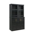 thumbnail image 2 of Gramercy Way Jill Zarin Home Bar Cabinet Rotating Wine Rack Black, 2 of 5