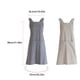 thumbnail image 2 of Inteprter Delantal Mujer Bolsillos dobles Ropa cómoda Estilo retro Correas de hombro ensanchadas No se caerá Cocina y Comedor gris, 2 of 6