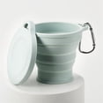 thumbnail image 4 of Vaso Plegable de Silicona para Exteriores con Orificio para Colgar. Vaso de Agua Portátil de Viaje. Vaso de Silicona de Moda para Viajes., 4 of 5