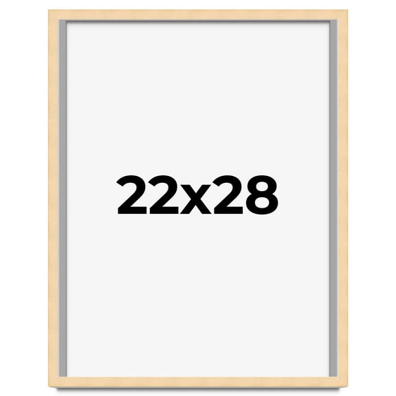 22x28 Shadow Box Frame Brown | 0.875 Inches Deep Real Wood Contemporary Shadowbox Display Frame |