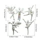thumbnail image 3 of Adornos colgantes de plástico transparente para árbol de Navidad (5 piezas) | Adornos de ángel de cristal | Set para decorar fiestas y calcetines navideños, 3 of 5