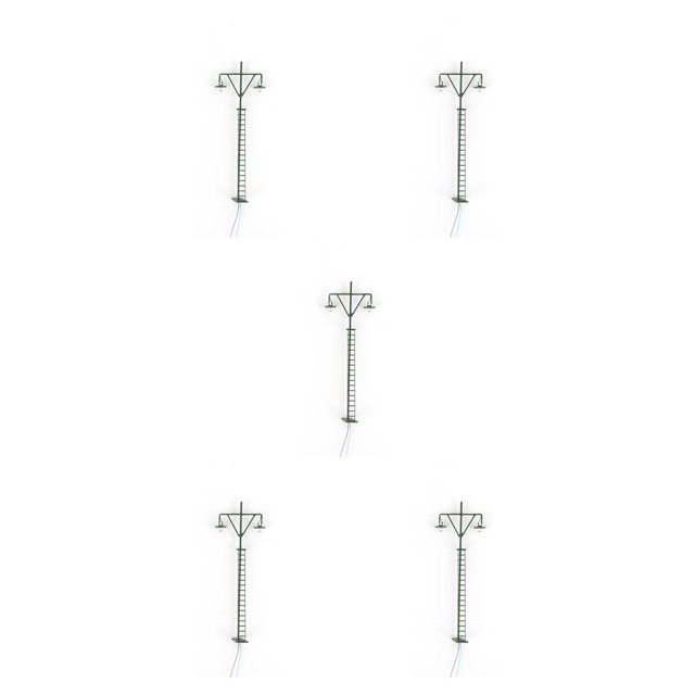 Naiovety Modelo de luz de vía férrea, modos blancos cálidos, manualidades, Mini poste de luz LED en miniatura, microaccesorios de construcción, Type2 NO2 Naiovety CBP495372