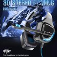 thumbnail image 2 of Casque de Jeu pour PS4, PS5, PC, Xbox One, Nintendo Switch, Écouteurs avec Microphone, Son Surround Basses, Réduction de Bruit. Écouteurs Gamer, 2 of 5