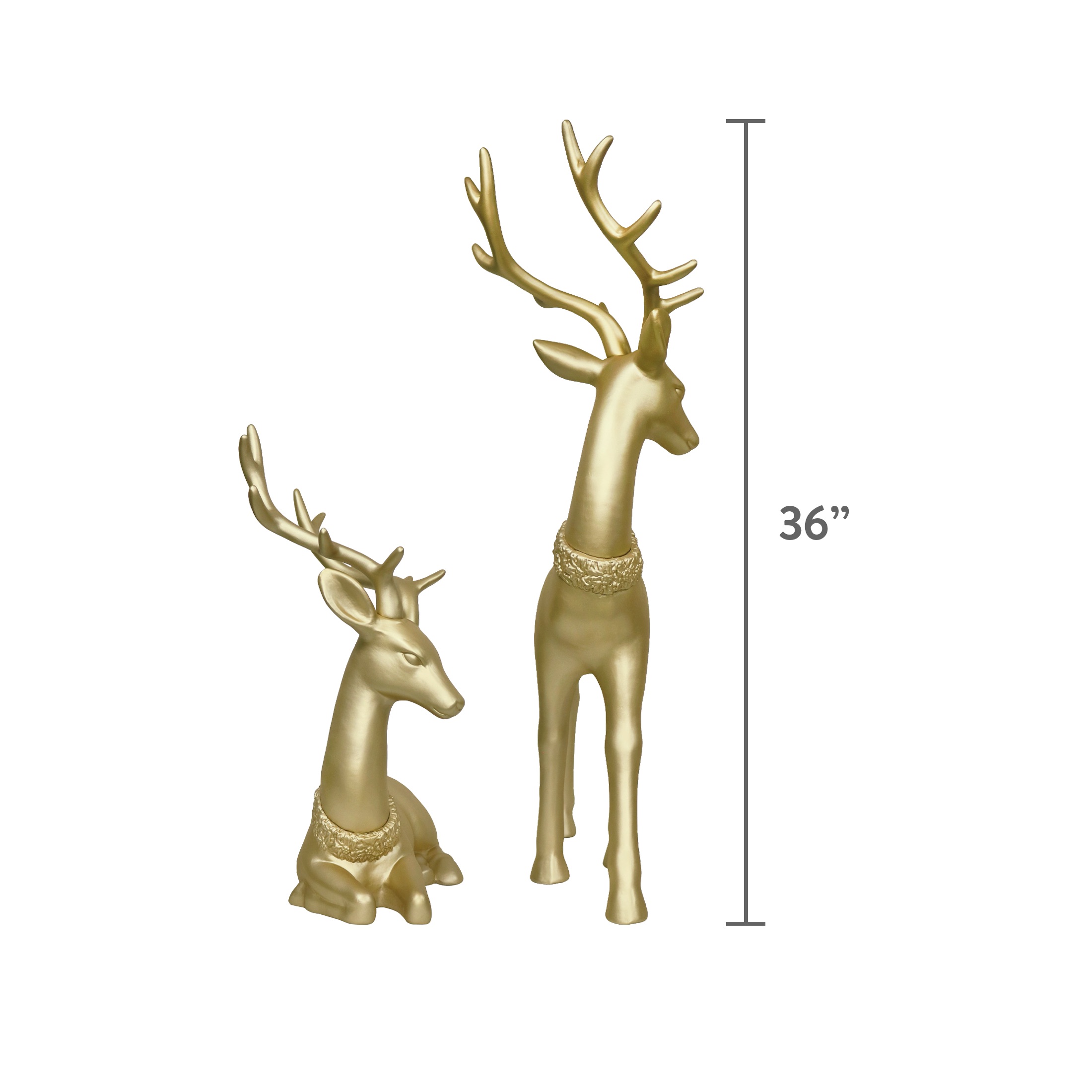 Holiday Time Blow Mold Deer Indoor/Outdoor Christmas Decoration Set photo 7