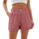 thumbnail image 2 of Puntoco Pantalones cortos casuales de mujer, moda de verano, pantalones cortos deportivos activos para mujer, sólidos, para correr, gimnasio, 2 of 5
