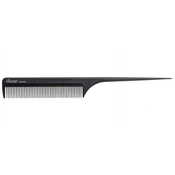 Dbc010 Carbon Rat Tail Comb, Black, 8 Inch