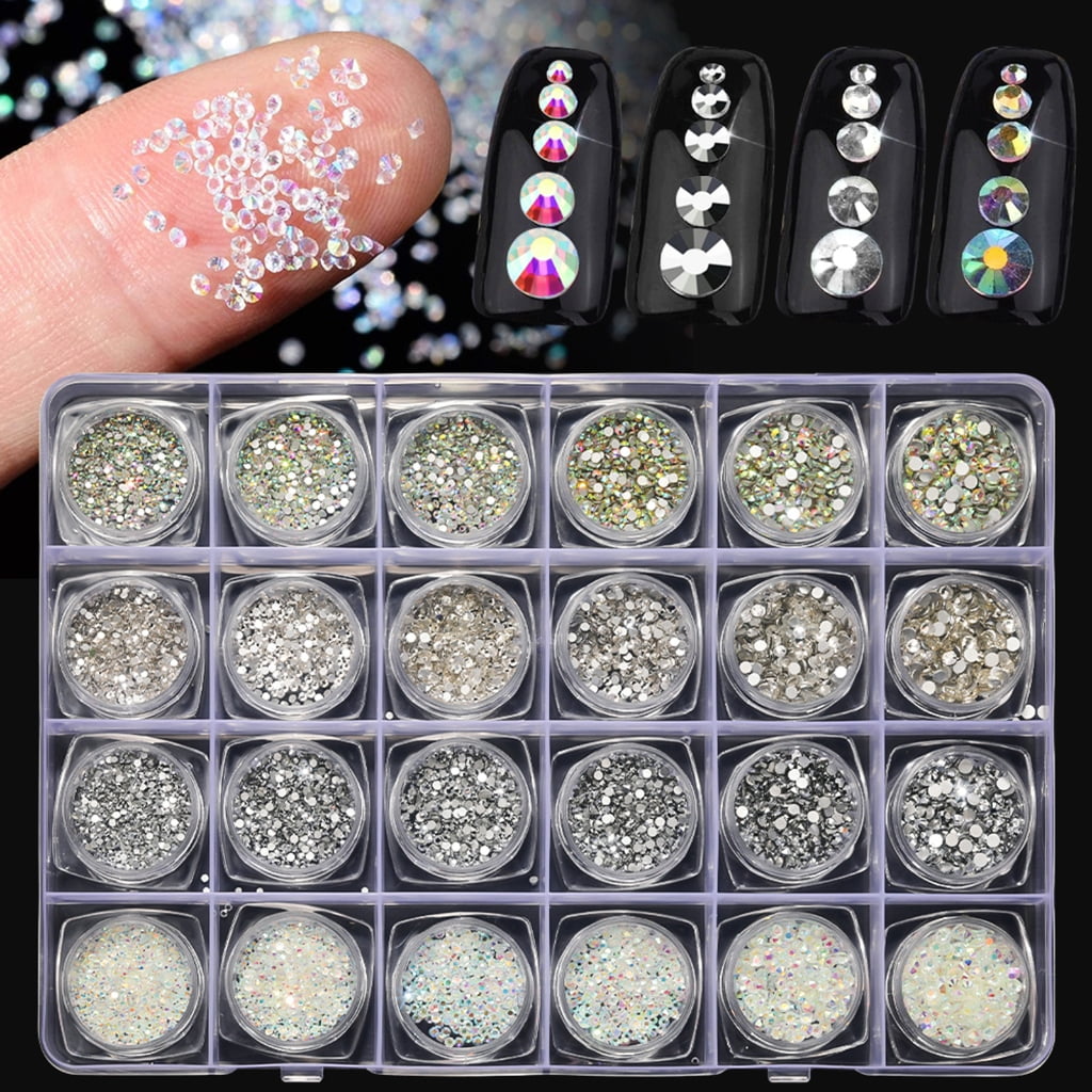 JZROCKER Multi-shape Nail Cross Beads Nail Gems for Nail Shoes Jewels Decorations