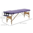 thumbnail image 3 of 2 Section Massage Table Bed Spa Facial Couch Table Foldable w/ Carry Case, 3 of 10