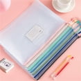 thumbnail image 6 of hengsof Mesh Zipper Pouch Document Bag, Plastic Zip File Folders, Letter Size Waterproof Document Pouch for Office Supplies, Arts & Crafts Organizing Storage, 6 of 9