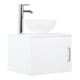 thumbnail image 1 of Gabinete Para Baño KingsHouse Mueble Lavamanos Ovalín y Monomando Fibra de Madera MFC blanco, 1 of 8