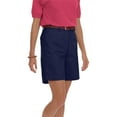 thumbnail image 1 of BlueGeneration Ladies Flat Front Teflon Treated Twill Shorts - Navy Length 7 1/2 Inch Waist 24, 1 of 1