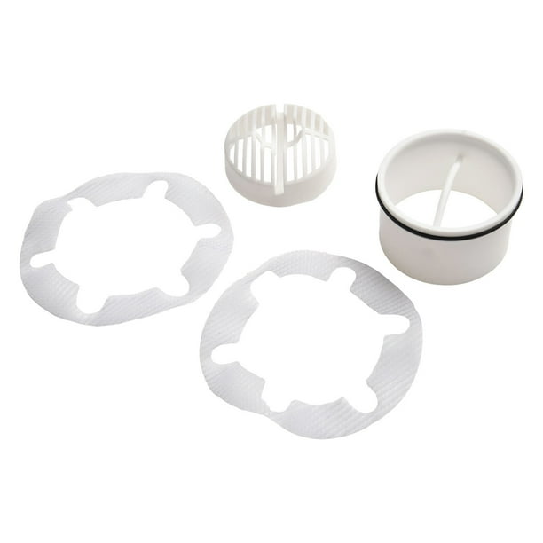 Filtre à Cheveux Pour Vidage De Douche Viega Tempoplex - Compatible Avec Modèles 6963, 6962, 6961, 6960 - 1 Pièce, Blanc