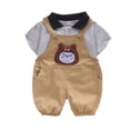 thumbnail image 6 of NIEWTR Toddler Boy Girls Summer Short Sleeve Letter T Shirt Top Elastic Shorts Set Casual 2Pcs Outfits Cartoon Print Summer Pjs For 18-24 Months 2t 3t 4t 5t 6t Summer Pajamas Set ,12-18 Months, 6 of 7