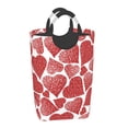 thumbnail image 2 of Kll Hearts Laundry Hamper,Large Canvas Fabric Lightweight Storage Basket Toy Organizer Dirty Clothes Collapsible Waterproof For College Dorms,Children Bedroom,Bathroom, 2 of 6