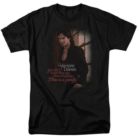 Vampire Diaries Threes A Party Unisex Adult T Shirt For Men And Women