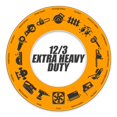 thumbnail image 3 of GearIT Cordon d'Extension Extérieur 12/3 (100 Pieds) Calibre 12 AWG - 3 Prises, Fiche à 3 Broches - SJEOW Extrêmement Robuste pour Temps Froid Intérieur/extérieur - Fiche DEL Éclairée, Résistant à l'Huile et à l'Eau - 100 Pieds, 3 of 4