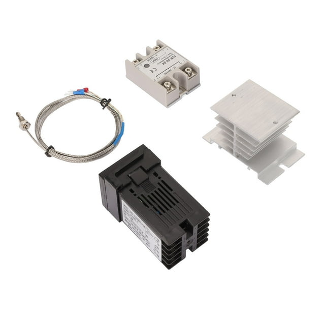 PID Thermostat, Temperature Controller Rustproof Probe High Accuracy Self Tuning Technology Fast Control 100V-240V Industrial Grade For Incubator ANGGREK Otros