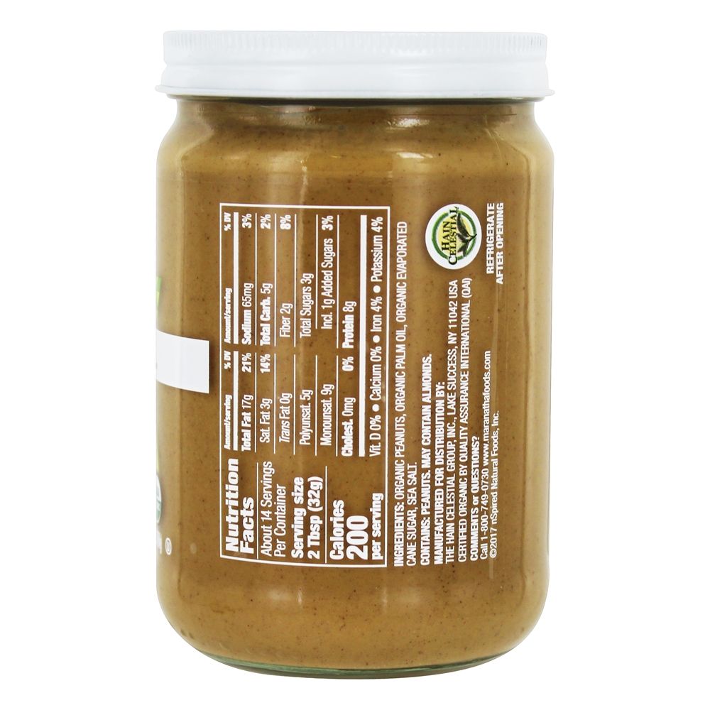 Maranatha Organic Peanut Butter Nutrition Facts Runners High Nutrition