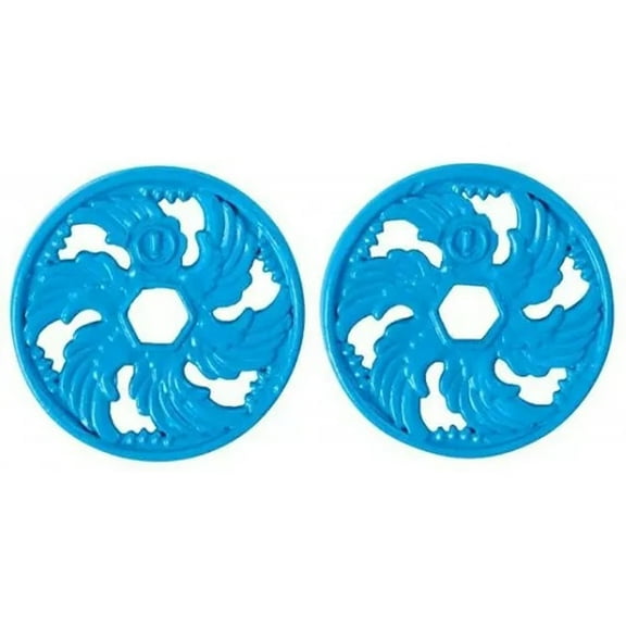Replacement Parts for Fisher-Price Imaginext Clobbering Crossbow Playset - HCG67 ~ Replacement Set of 2 Blue Discs