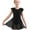 Black (Ruffle Sleeve), variant on Stelle Ballet Leotard Ruffle Sleeve with Chiffon Skirt Ballerina Dance Dress for Girls,Black,7-8 Years