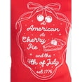 thumbnail image 4 of Social Edition Women's American Cherry Pie Graphic Tee with Short Sleeves, Sizes XXS-XXL, 4 of 5