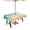 Light Beige Turquoise, variant on Fsddascl Blue Beach Outdoor Tablecloth - 60 Inch Round Dining Table Cover, Summer Ocean Coastal Nautical Seaside Waterproof Outdoor Table Cloth with Umbrella Hole & Zipper for Picnic/Patio/Party