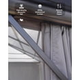 thumbnail image 2 of Hardtop Gazebo 12 ft x12 ft for All Weather, with Double Metal Roof, Aluminum Alloy Frame, Net, and Curtain, Permanent Building for Patio, Deck, Backyard, Lawn, and Garden, 2 of 6