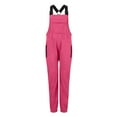 thumbnail image 5 of Womens Baggy Overalls Fleece Overalls Onepiece Jumpsuits Adjustable Suspender Straps Warm Winter Fuzzy Ski Pants 2XL(Hot Pink), 5 of 5