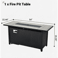 thumbnail image 5 of Ovios 54 Inch Propane Fire Pit CSA-Listed Outdoor Fire Pit Table, 50,000 BTU Steel Gas Fire Pits for Outside with Lid and Lava Rock on Patio Deck Garden Backyard, 5 of 6