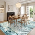 thumbnail image 4 of Garvee 9x12 Modern Abstract Area Rug Machine Washable Rug, Soft Non-Slip Indoor Carpet for Living Room Bedroom Home Office, Blue, 4 of 8