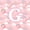 Pink G, variant on Feelyou Rainbow Letter W Twin Quilt Set for Girls, Cartoon Cloud Twin Coverlet Set for Bedroom, Pink, 2 Pieces