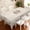 Beige pink 2, variant on Janvonne Purple Iris Hummingbird Round Tablecloth 60 Inch, Waterproof Spring Floral Bird Tablecloth for Outdoor Patio, Kitchen Dining and Home Decor