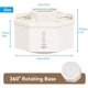 thumbnail image 2 of 1 soporte giratorio para bolígrafos (blanco), creativos botes giratorios de 360 ​​grados, almacenamiento de bolígrafos de cinco rejillas con tapete antideslizante, cajas de almacenamiento de papelería decorativas para el hogar y la oficina oso de fresa Electrónica, 2 of 5
