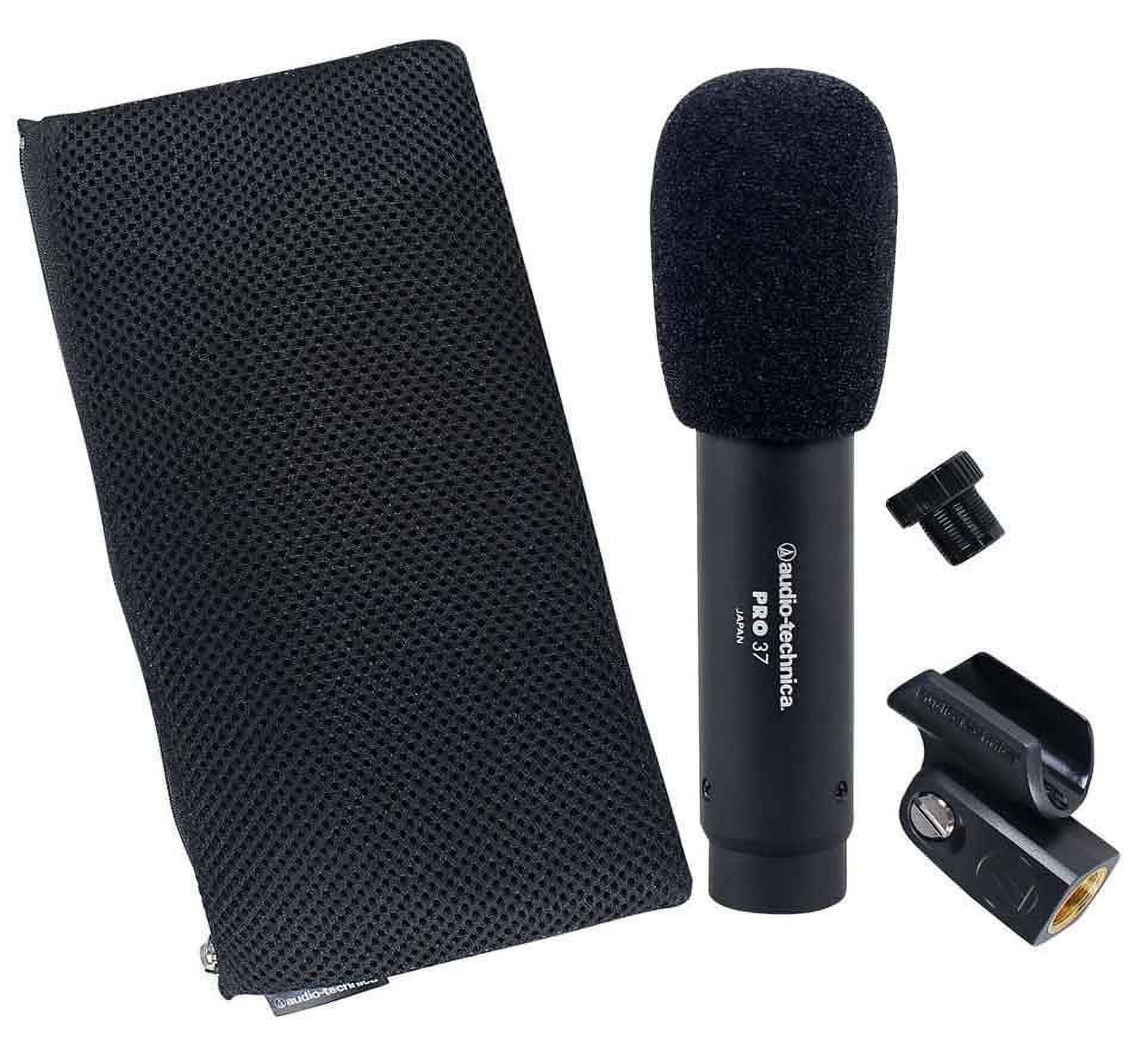 Audio Technica PRO37 Diaphragm Condenser Microphone PRO 37+Mic Stand+Iso Shield - image 2 of 6