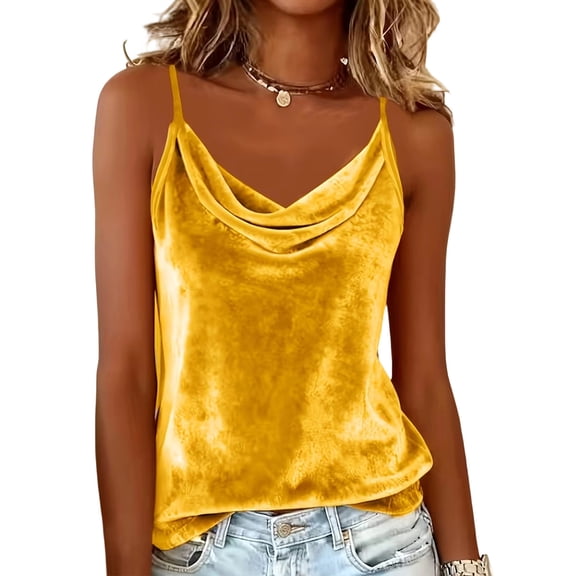 Fewfanhot Womens Tops Summer Tank Tops Adjustable Sleeveless Cami Tops Going Out Camisole Shirts