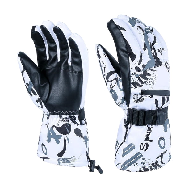 Mitones Invierno Impermeable Guantes a Prueba de Viento Nieve Esquí Pantalla Táctil para Acampar - Carta, X Sunnimix guantes de esquí de nieve a prueba de agua