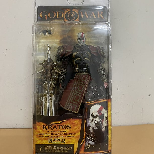 Figura de acción NECA God of War, Mesurost of Sparta Kratos en Ares Armor W, modelo de coleccionista, mantequilla en caja de regalo zhangmengya LED