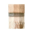thumbnail image 1 of Beechfield  Adult Checked Fluffy Scarf, 1 of 1