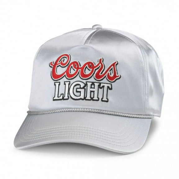 Coors 891666 Light Logo Silver Blazer Adjustable Hat