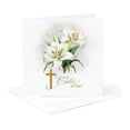 thumbnail image 5 of 3drose, Religious Easter Blessings and Easter Lilies with Christianity Cross, 6 Greeting Cards with Envelopes, 5 of 7