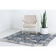 Oregon Rug Blue Rugs.com Oregon Collection Rug – 5 Ft Square Blue Low-Pile Rug Perfect ...