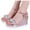 Pink, variant on WIZUTIZ Wedge Sandals for Women Sandals for Women 2025 Trendy Comfort Elastic Flowers Jeweled Sandals Buckle Shoes Flat Heel (O"-1) Medium Solid Sandals for Older Women School Gold