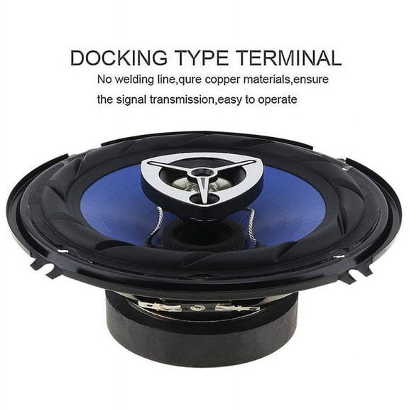 2pcs 6.5" 500W Car HiFi Coaxial Speaker Audio Music Full Range Frequency Speaker