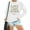 White, variant on WILLBEST hoodies Womens Daily Home Outdoor Workout Solid Long Sleeve O Neck T Shirt Top Printed Sweatshirt mexican hoodie