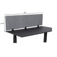 thumbnail image 7 of Stand Up Desk Store ReFocus Raw Clamp-On Acoustic Desk Divider Mounted Privacy Panel to Reduce Noise and Visual Distractions (Castle Gray, 59"  x 16" ), 7 of 7